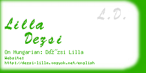 lilla dezsi business card